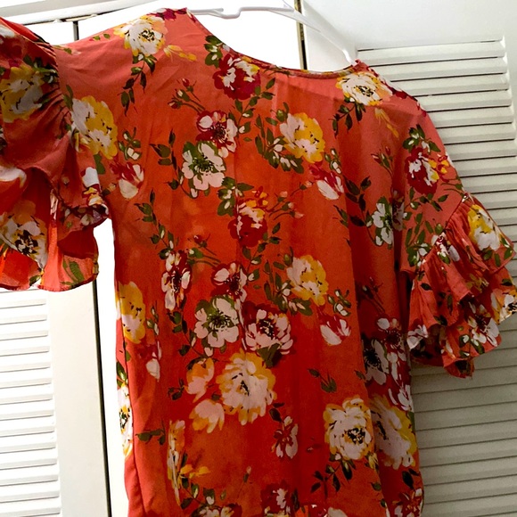 Sheer Flower Shirt